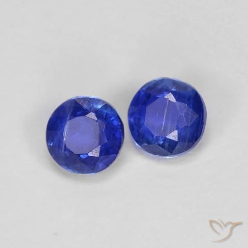 0.58 ct natürliche Navy blau Kyanit-Edelsteine, Runden, VS