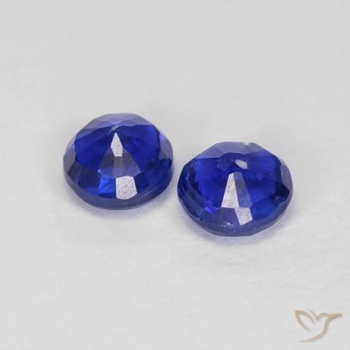 0.58 ct natürliche Navy blau Kyanit-Edelsteine, Runden, VS