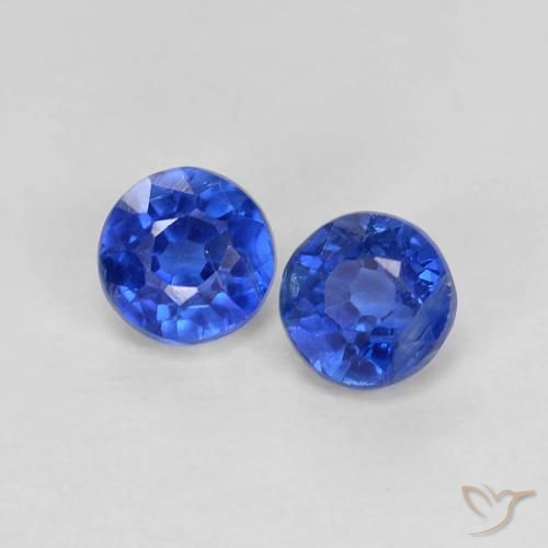 0.63 ct natürliche Navy blau Kyanit-Edelsteine, Runden, VS