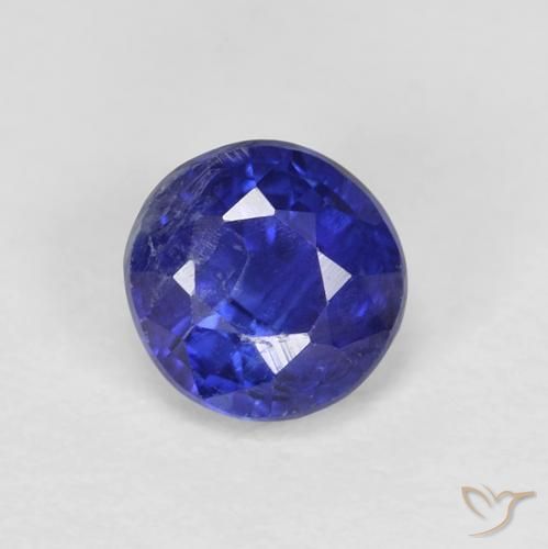0.78ct Natürlicher Elektrisches Blau Kyanit, Runden, VS
