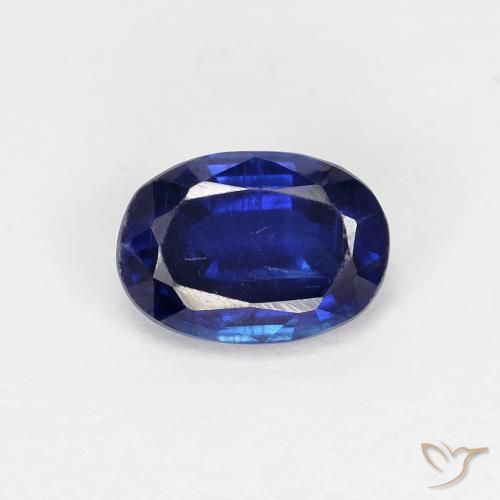 1.02ct Natürlicher Intensives Marineblau Kyanit, Oval, VS