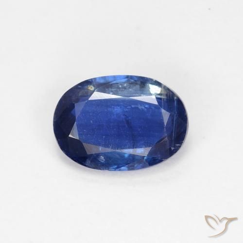 0.91ct Natürlicher dunkelblau Kyanit, Oval, VS-SI