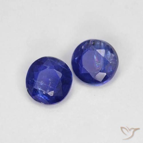 0.44 ct natürliche tiefblau Kyanit-Edelsteine, Runden, VS-SI