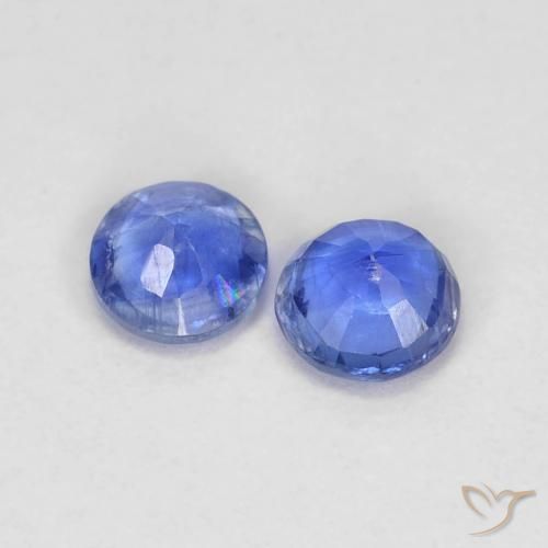 0.45 ct natürliche dunkelblau Kyanit-Edelsteine, Runden, VS-SI