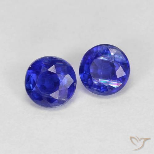 0.55 ct natürliche dunkelblau Kyanit-Edelsteine, Runden, VS