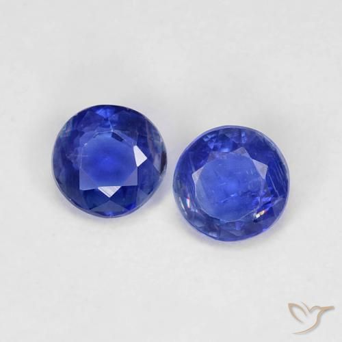 0.50ctw Natürlicher Navy blau Kyanit, Runden, VS