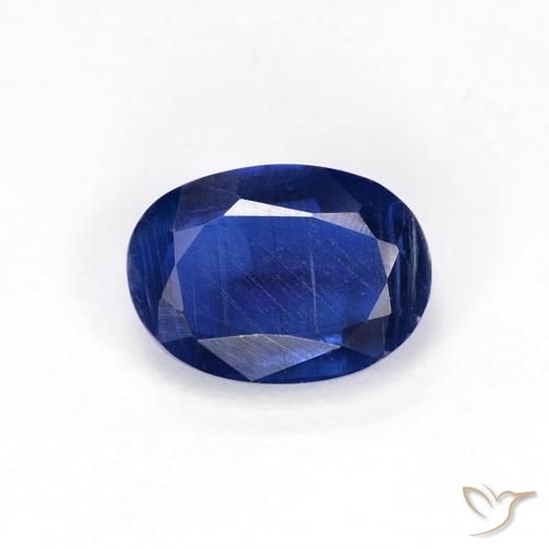 1.05ct Natürlicher Intensives Marineblau Kyanit, Oval, VS-SI, Photo A
