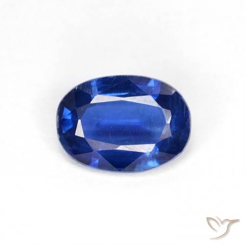 0.89ct Natürlicher Navy blau Kyanit, Oval, VS