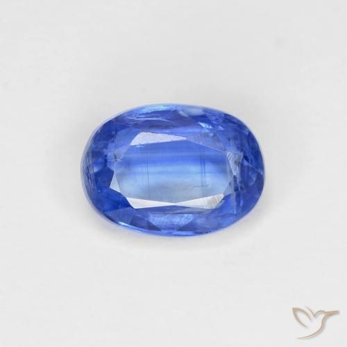 1.09ct Natürlicher Helles Marineblau Kyanit, Oval, VS-SI