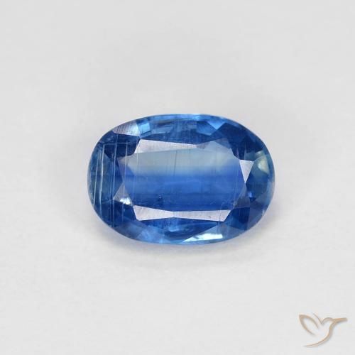 0.97ct Natürlicher Helles Marineblau Kyanit, Oval, VS-SI, Photo A