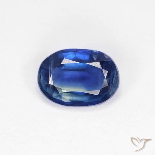 0.99ct Natürlicher tiefblau Kyanit, Oval, VS-SI