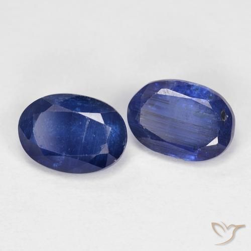 1.94 ct natürliche tiefblau Kyanit-Edelsteine, Oval, VS-SI