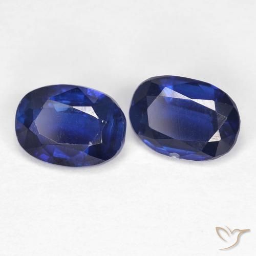 2.02 ct natürliche Intensives Marineblau Kyanit-Edelsteine, Oval, VS