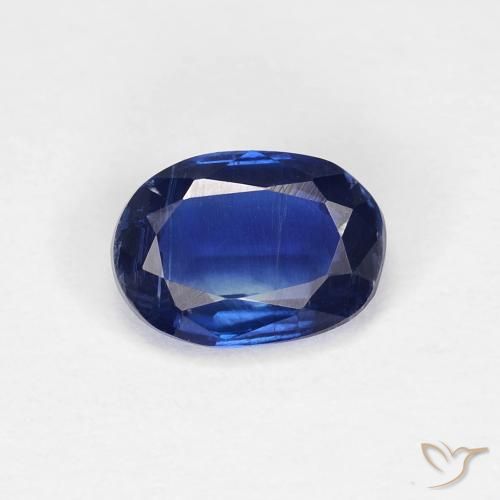 0.98ct Natürlicher tiefblau Kyanit, Oval, VS