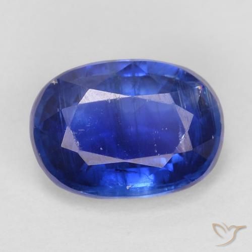 1.15ct Natürlicher Intensives Marineblau Kyanit, Oval, SI