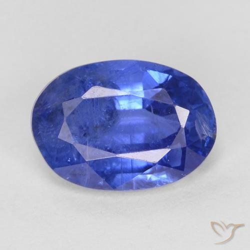 0.91ct Natürlicher dunkelblau Kyanit, Oval, SI