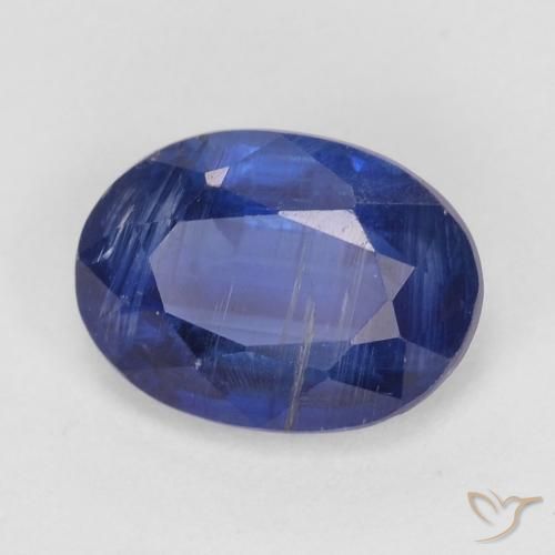 9,17 ctw natürlicher Intensives Marineblau Kyanit, Oval, SI