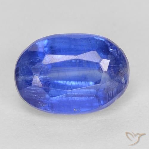 1.30ct Natürlicher Tiefes Azurblau Kyanit, Oval, SI