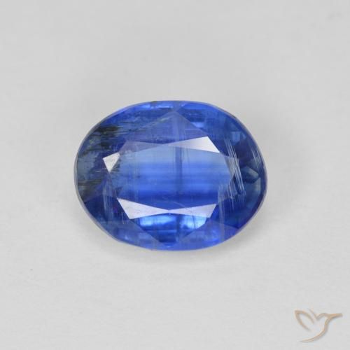 2.57ct Natürlicher tiefblau Kyanit, Oval, SI, Photo A