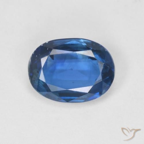 1.50ct Natürlicher Navy blau Kyanit, Oval, SI