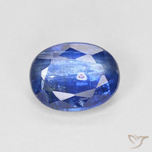 1.67ct Natürlicher dunkelblau Kyanit, Oval, SI