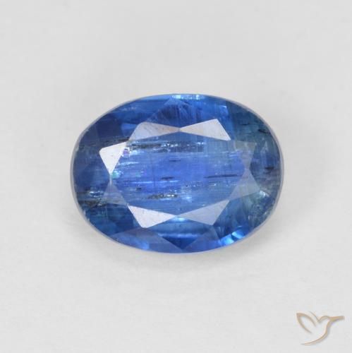 1.87ct Natürlicher tiefblau Kyanit, Oval, SI, Photo A