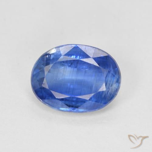 1.55ct Natürlicher tiefblau Kyanit, Oval, SI