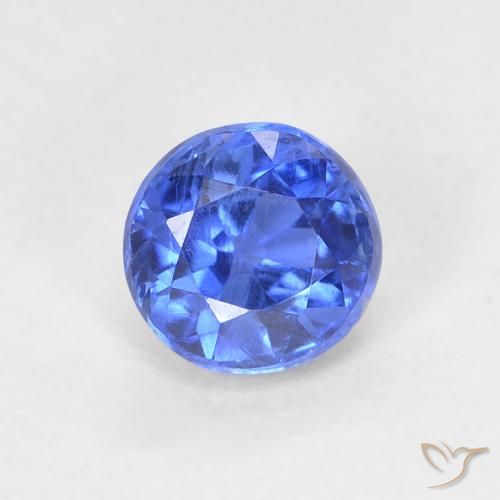 0.78ct Natürlicher dunkelblau Kyanit, Runden, VS-SI