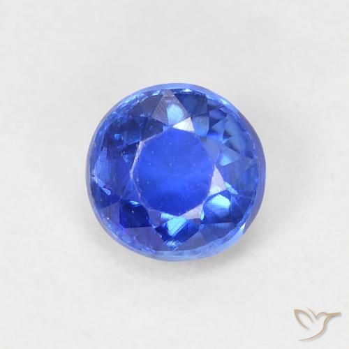 0.73ct Natürlicher dunkelblau Kyanit, Runden, VS-SI