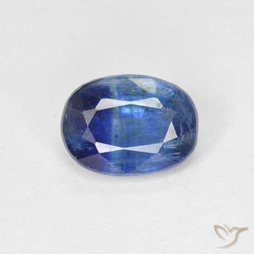 1.63ct Natürlicher tiefblau Kyanit, Oval, SI