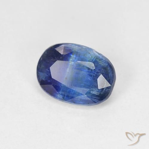 9,17 ctw natürlicher tiefblau Kyanit, Oval, SI