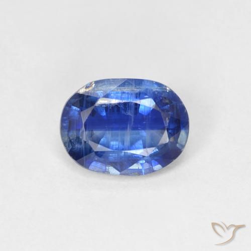 1.57ct Natürlicher Navy blau Kyanit, Oval, SI