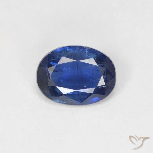 1.35ct Natürlicher tiefblau Kyanit, Oval, SI