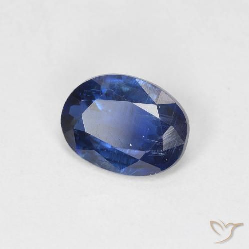 9,17 ctw natürlicher tiefblau Kyanit, Oval, SI