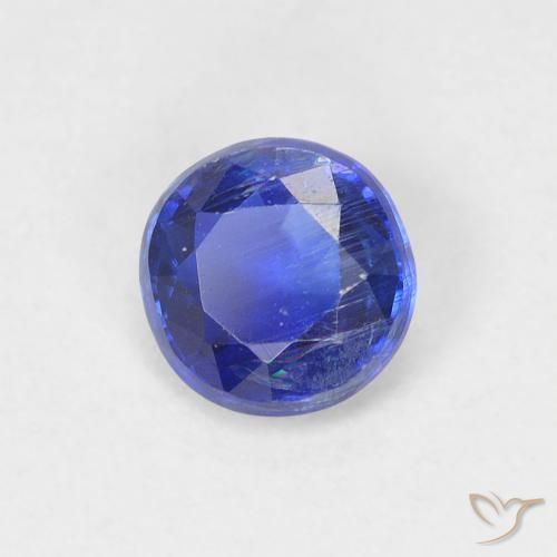 0.64ct Natürlicher dunkelblau Kyanit, Runden, VS-SI