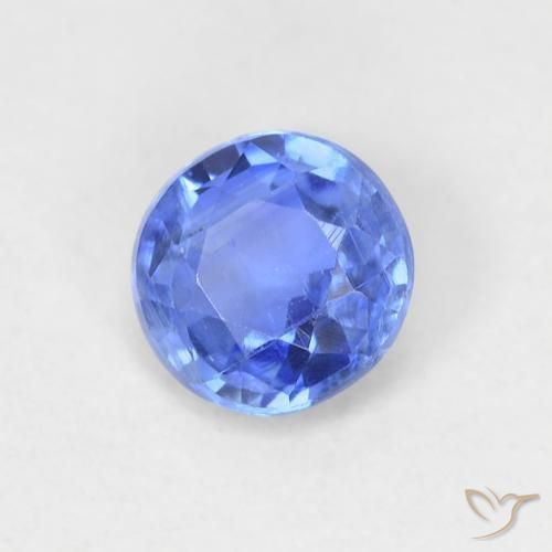 0.62ct Natürlicher Helles Marineblau Kyanit, Runden, VS-SI
