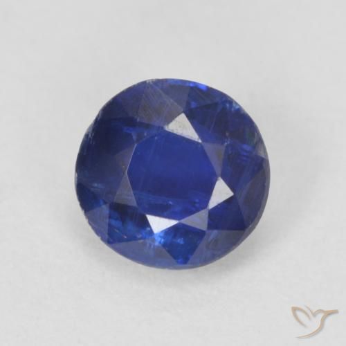 0.78ct Natürlicher tiefblau Kyanit, Runden, VS