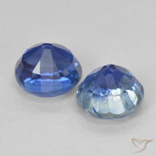 1.59 ct natürliche Navy blau Kyanit-Edelsteine, Runden, VS-SI