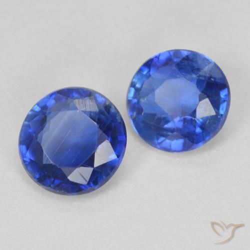 1.02 ct natürliche Wahres Blau Kyanit-Edelsteine, Runden, VS-SI