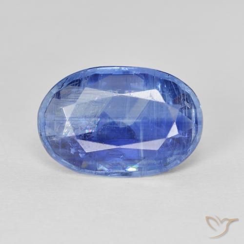 4.80ct Natürlicher Mittleres Dunkelblau Kyanit, Oval, SI
