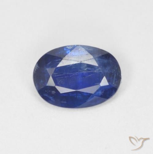 0.74ct Natürlicher Navy blau Kyanit, Oval, SI