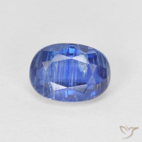 1.36ct Natürlicher dunkelblau Kyanit, Oval, SI