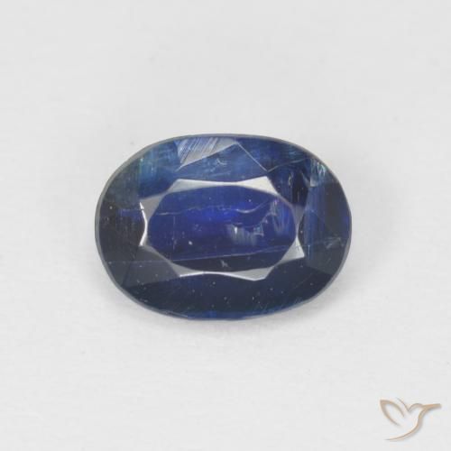 0.96ct Natürlicher tiefblau Kyanit, Oval, SI