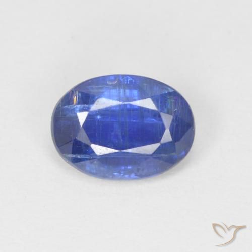 1.06ct Natürlicher tiefblau Kyanit, Oval, SI