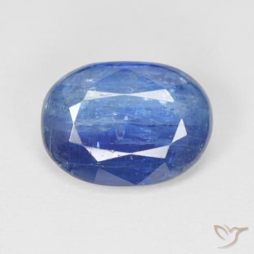 4.25ct Natürlicher Navy blau Kyanit, Oval, SI