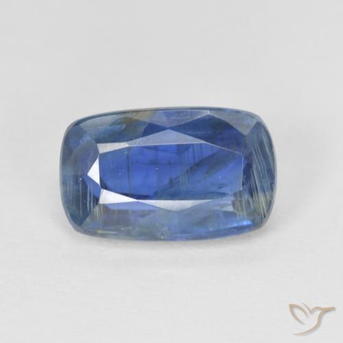3.07ct Natürlicher dunkelblau Kyanit, Kissen, SI