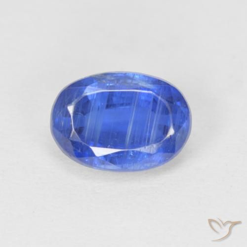 1.23ct Natürlicher tiefblau Kyanit, Oval, SI