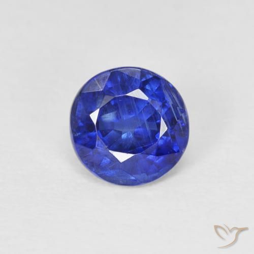 1.03ct Natürlicher dunkelblau Kyanit, Runden, SI