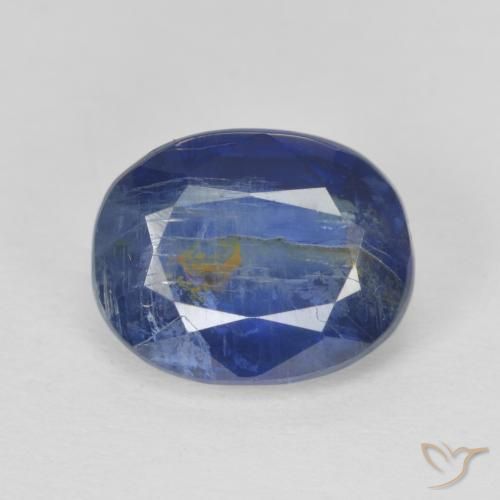 3.39ct Natürlicher Navy blau Kyanit, Oval, SI
