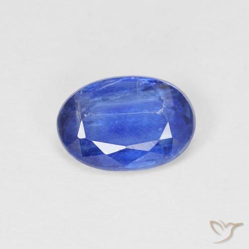 0.92ct Natürlicher tiefblau Kyanit, Oval, SI